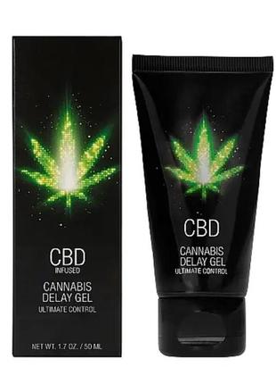 Крем пролонгуючий shots - cbd cannabis delay gel, 50 ml