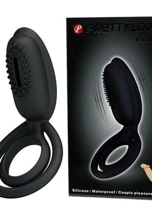 Насадження з вібрацією "esther"(кільце ерекційне) колір чорний