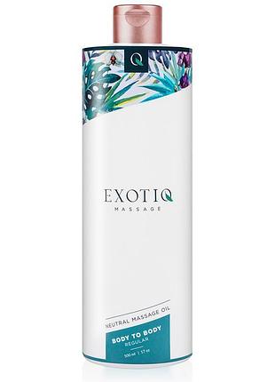 Олія для масажу всього тіла exotiq body to body oil — 500 ml