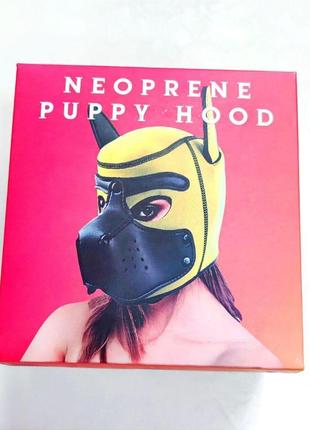 Бдсм маска собаки be my master bondage puppy hood blue