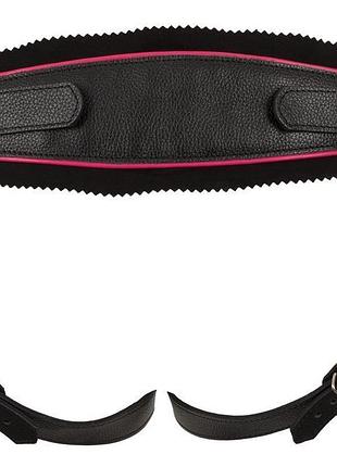 Труси для страпону leather string strap-on, black, s-l zado 7