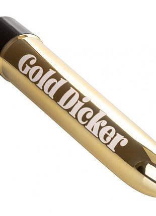Вібратор naughty bits gold dicker vibe 7