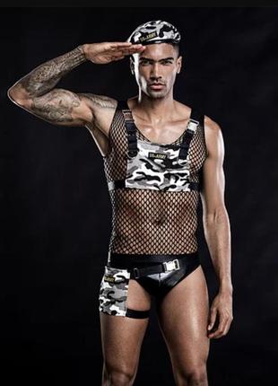 Еротичний костюм військового brave evan s/l