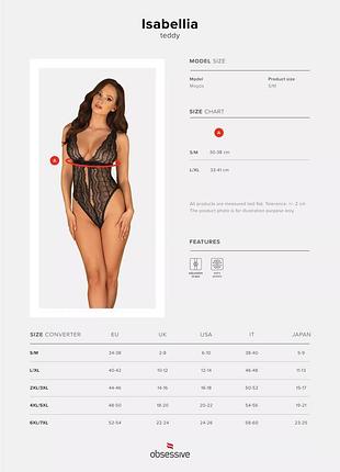 Боди obsessive isabellia body l/xl 7