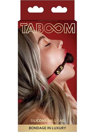 Капелюх taboom silicone ball gag 2