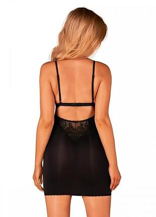 Пеньюар і стринги obsessive maderris chemise&thong; xs/s 2