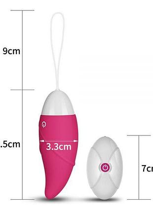 Віброяйце wireless egg usb rechargeable, pink2 5