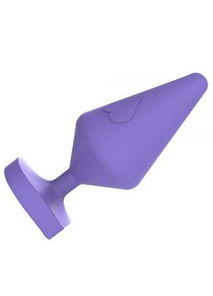 Плаг large luv heart plug-purple 3