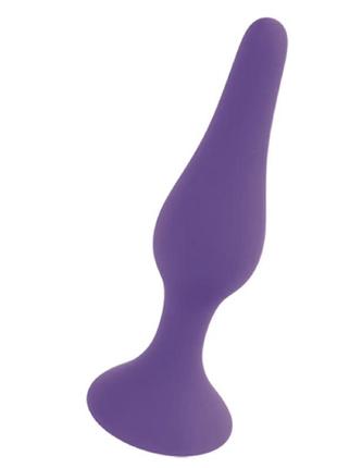 Анальний плаг silicone plug purple - extra large 3