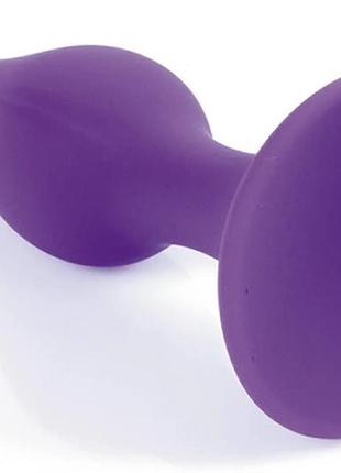Анальний плаг silicone plug purple - extra large 4