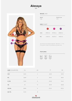 Комплект obsessive alessya xs/s 7