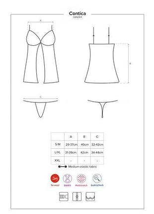 Бебідол obsessive contica babydoll s/m 3