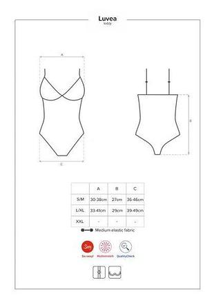 Боди obsessive luvae teddy s/m 3