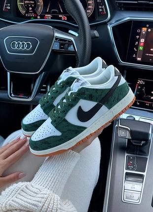 Женские кроссовки nike sb dunk low green snake 36-37-38-39-40-41