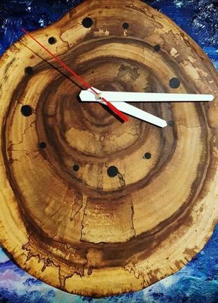 Часы из массива дерева2 фото