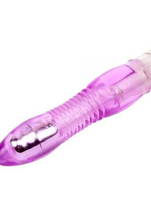 Вібромасажер glitters dual probe, purple 2
