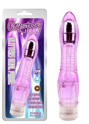 Вібромасажер glitters dual probe, purple 4