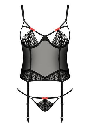 Корсет perdita corset black s/m - passion 3