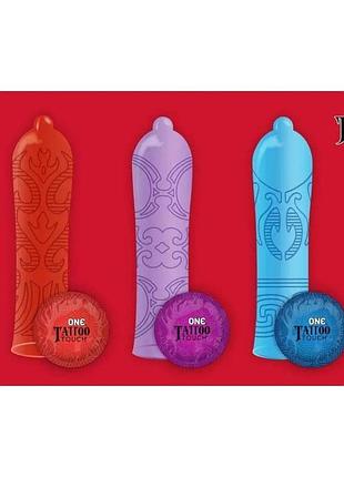 Презерватив one tattoo touch 2