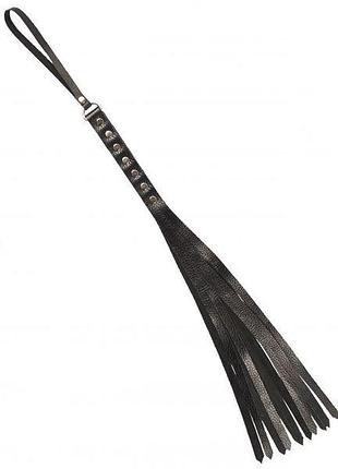 Флогер s&m; fancy leather floger, black 2