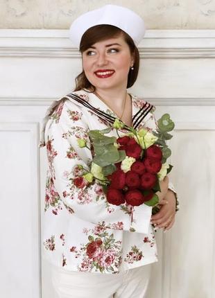Романтична блуза в квіточки «габріель»