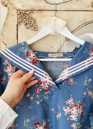 Романтична блуза у квіточки «марі-лу»10 фото