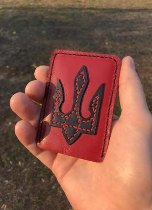 Обложка для паспорта или прав из натуральной кожи (leather passport cover)3 фото