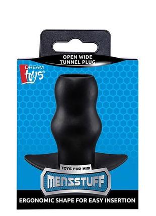 Анальний тунель menzstuff open wide tunnel plug 3