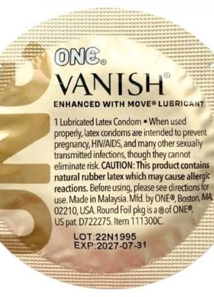 Презерватив one vanish hyperthin 3
