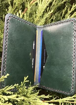 Візитниця-кардхолдер з натуральної шкіри (leather cardholder)