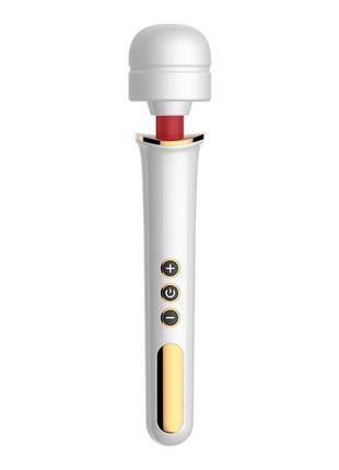 Вібратор-мікрофон білий massager super powerful 10 function 2