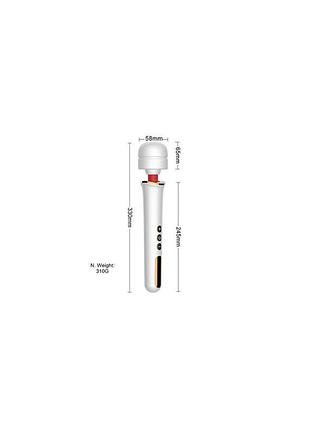 Вібратор-мікрофон білий massager super powerful 10 function 7