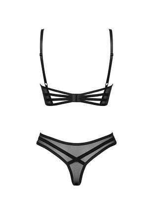 Комплект obsessive roxelia, чорний, xs/s 4
