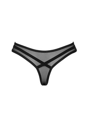 Напівпрозорі стринги roxelia obsessive, чорні, xs/s 6