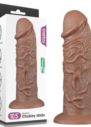 Фалос гігант на присосці 10.5'' king-sized dildo, brown