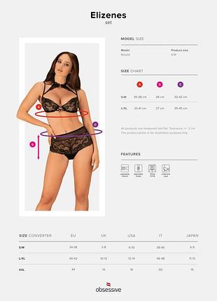 Комплект obsessive elizenes s/m 7