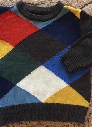 Свитер свитерок джемпер для мальчика 2-3 года nutmeg1 фото