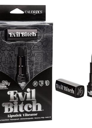 Вибратор-помада california exotics evil bitch, черный