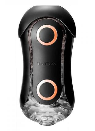 Мастурбатор со стимулювальними кульками чорний tenga - flip or...