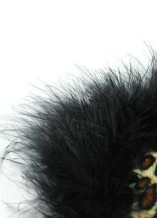 Маска на очі з хутром flocky blindfold leopard 3