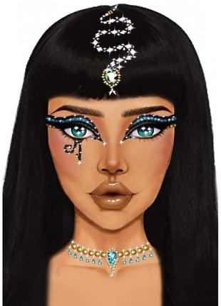 Наклейка з коштовними leg avenue клеопатри cleopatra face jewe...