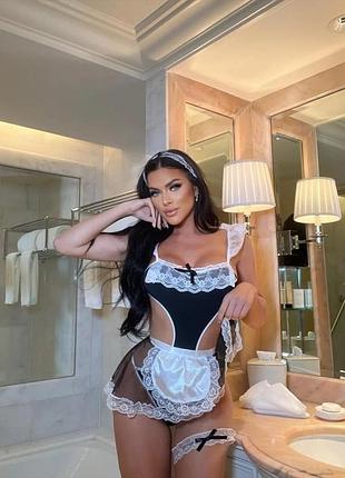 Сексуальний костюм гірський leg avenue, s/m, 4 предмети, чорно...