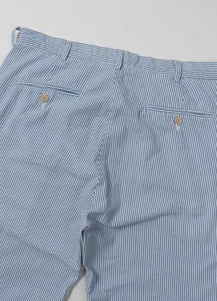 Polo ralph lauren vintage blue and white striped seersucker pants чоловічі штани7 фото