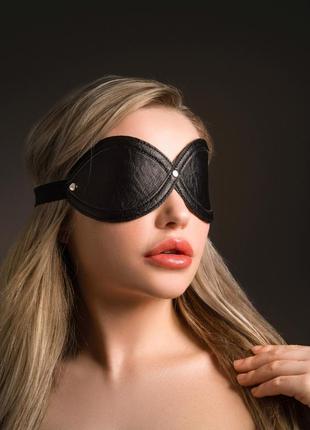 Маска на очі infinity taboom, веганська шкіра, чорна