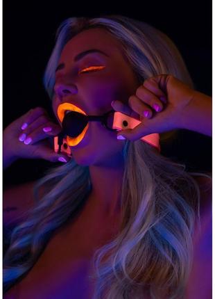 Капелюх світний у темряві taboom ball gag, рожево-чорний