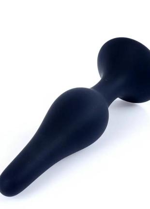Анальний плаг silicone plug black - large 6