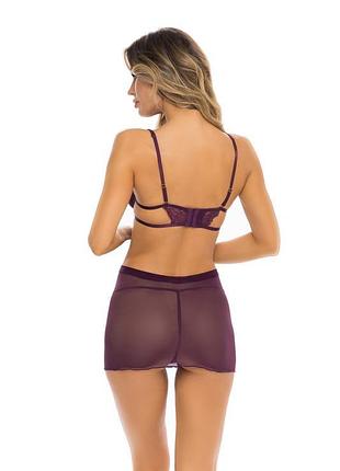 Sneak peak chemise set purple, s/m 2