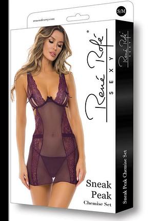 Sneak peak chemise set purple, s/m 3