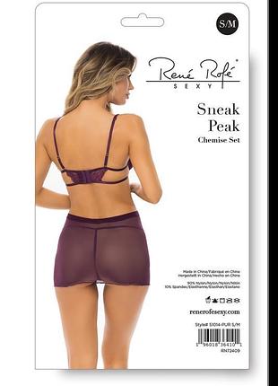 Sneak peak chemise set purple, s/m 4