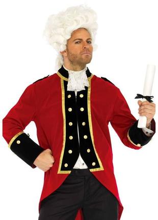 Чоловічий костюм капітана xl, leg avenue, 2 предмети, червоний